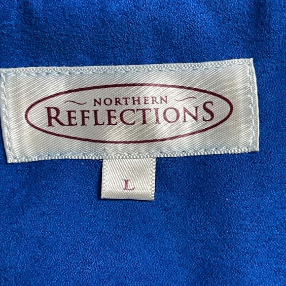 Northern Reflections Royal Blue Microsuede Blazer Large - Picture 6 of 8